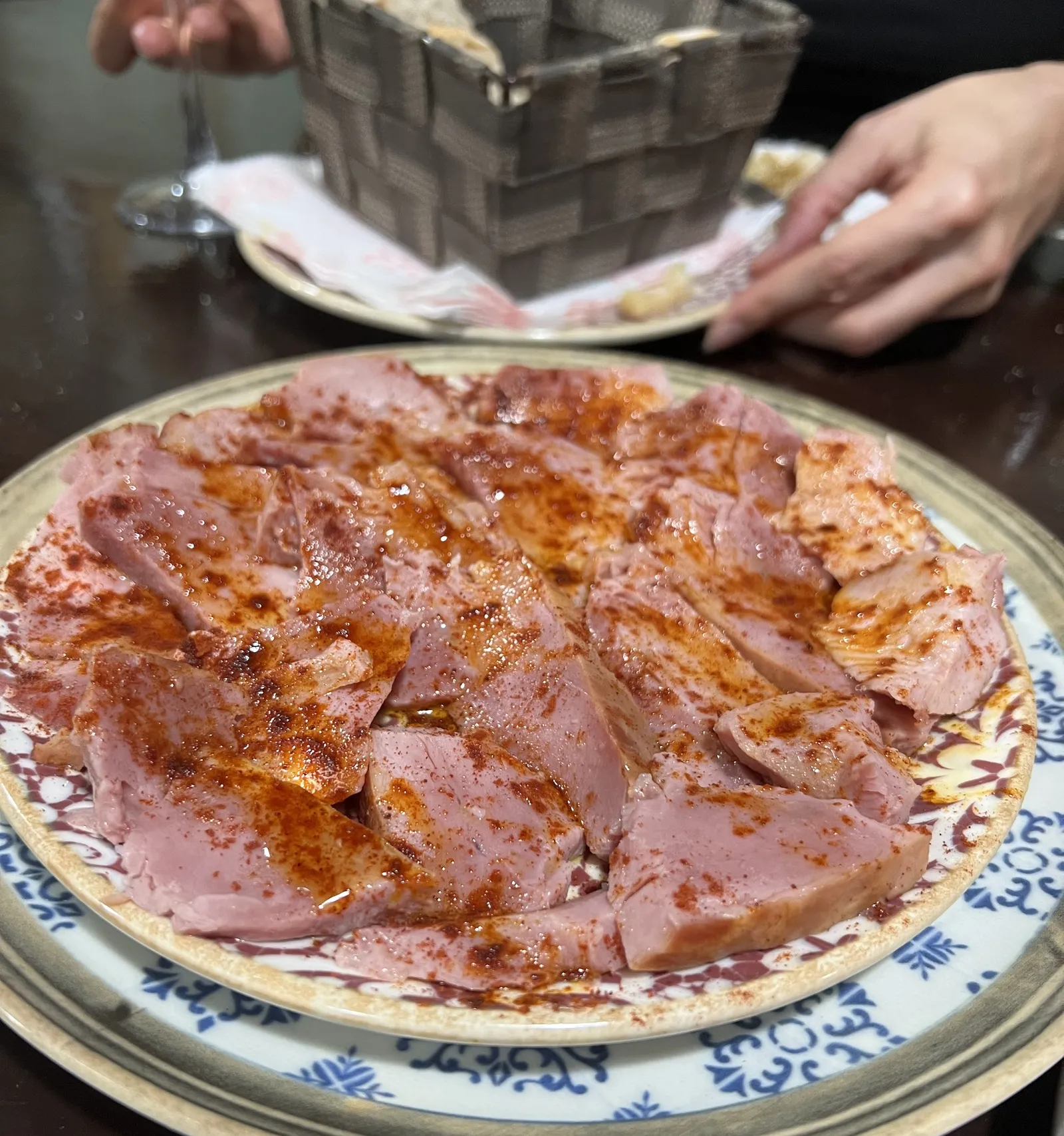 Plato de cecina